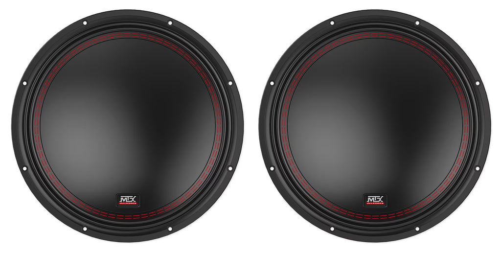 (2) MTX 5512-44 12 1600 Watt Peak DVC 4-ohm Car Audio Subwoofers Subs