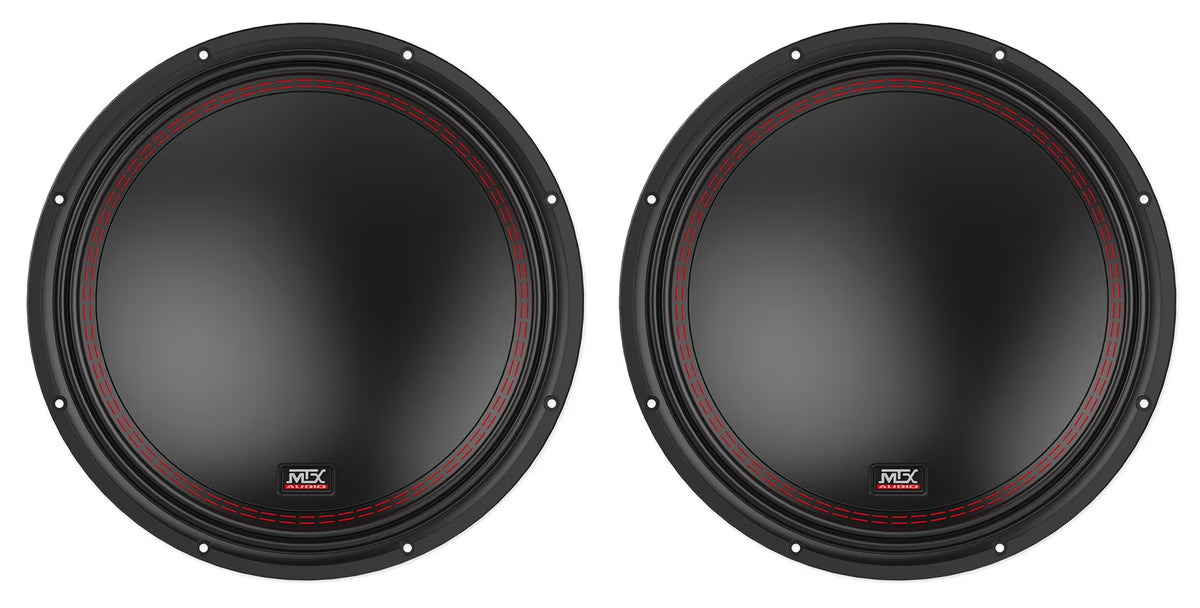 (2) MTX 5512-44 12 1600 Watt Peak DVC 4-ohm Car Audio Subwoofers Subs
