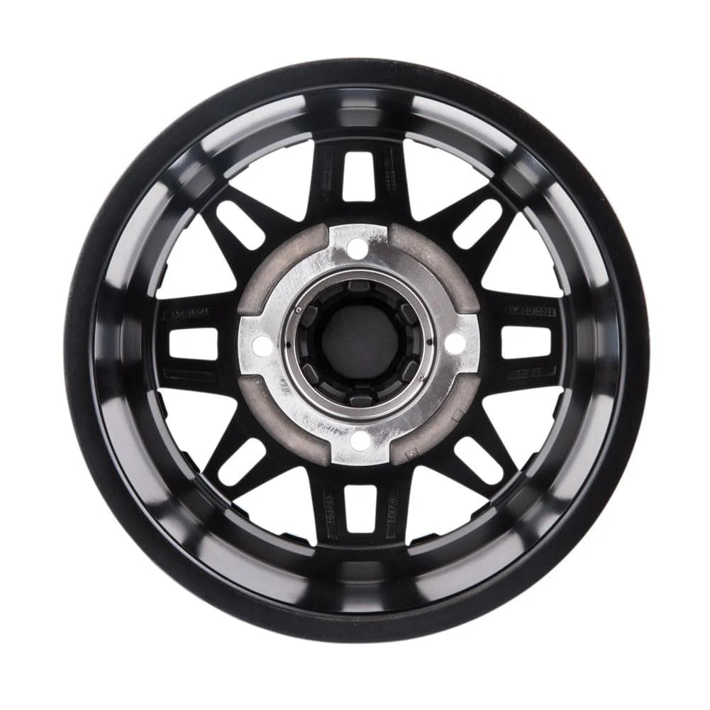 (Lot de 4) Jantes Beadlock Tusk Teton 4/156 15x10 5.0 + 5.0 Gris canon/Noir pour Polaris RZR XP 1000 Desert Edition 2015