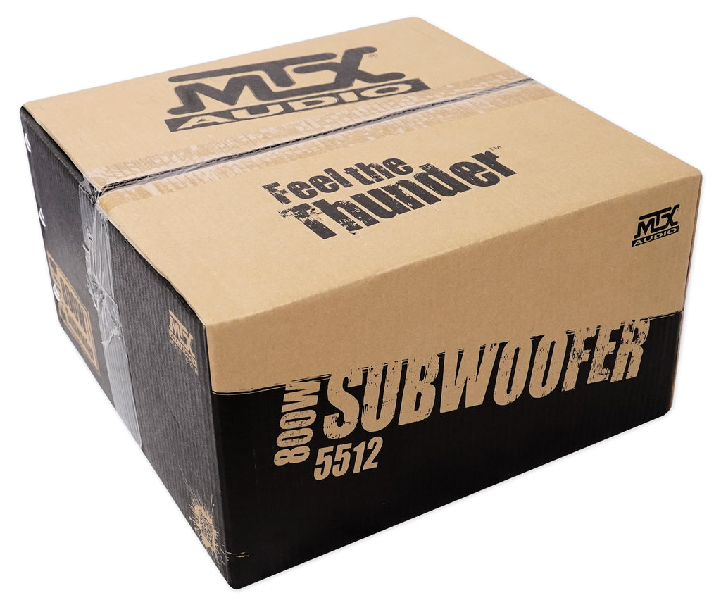 (2) MTX 5512-44 12 1600 Watt Peak DVC 4-ohm Car Audio Subwoofers Subs