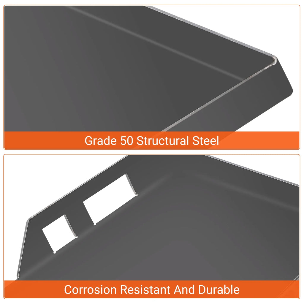 1/4 Universal Quick Attach Plate, Skid Steer Plate-G50 Structural Steel, Anti-Rust Surface, Skid Steer Attachment Plate for Kubota, Bobcat Skid Steers and Tractors to Shovel Snow, Dispose of Debris