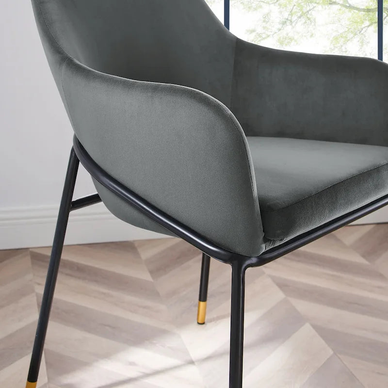 Performance Velvet Dining Armchair