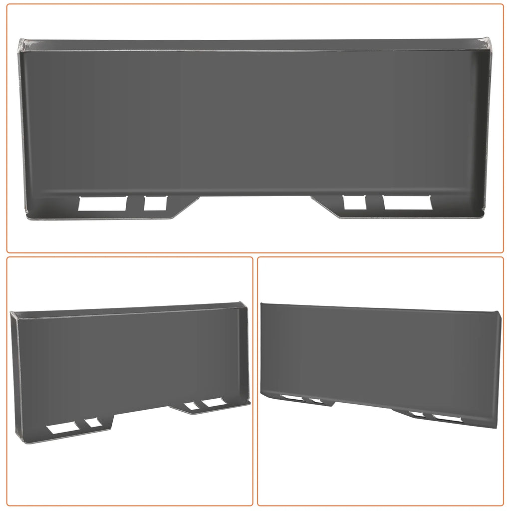 1/4 Universal Quick Attach Plate, Skid Steer Plate-G50 Structural Steel, Anti-Rust Surface, Skid Steer Attachment Plate for Kubota, Bobcat Skid Steers and Tractors to Shovel Snow, Dispose of Debris
