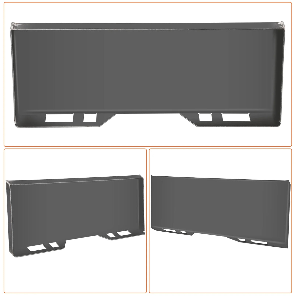 1/4 Universal Quick Attach Plate, Skid Steer Plate-G50 Structural Steel, Anti-Rust Surface, Skid Steer Attachment Plate for Kubota, Bobcat Skid Steers and Tractors to Shovel Snow, Dispose of Debris
