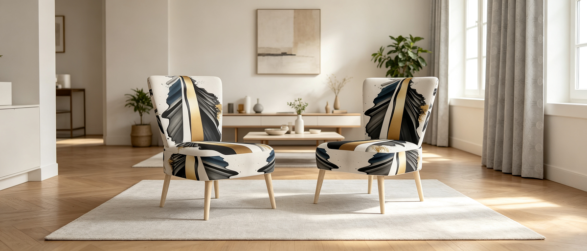 Fauteuil d'appoint contemporain